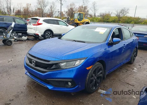 2020 Honda Civic Sport z USA, uszkodzony, nr VIN 19XFC2F85LE029385